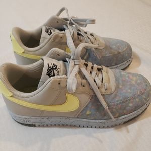 Nike Air Force 1 8.5 Women's Low Crater Pure Platinum